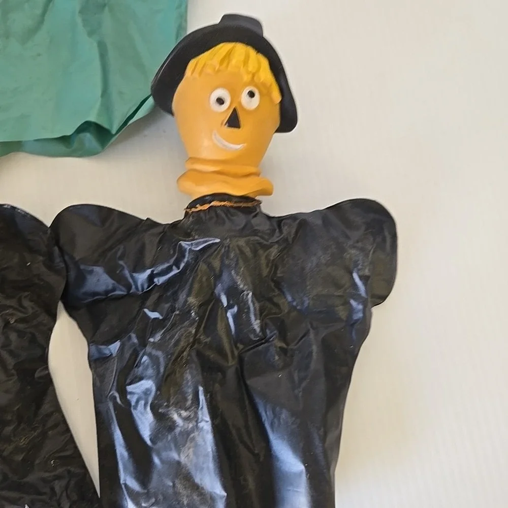 VTG Wizard Of Oz TOTO Dog Face‎ HAND PUPPET, Wizard, Scarecrow, And Glenda Lot
